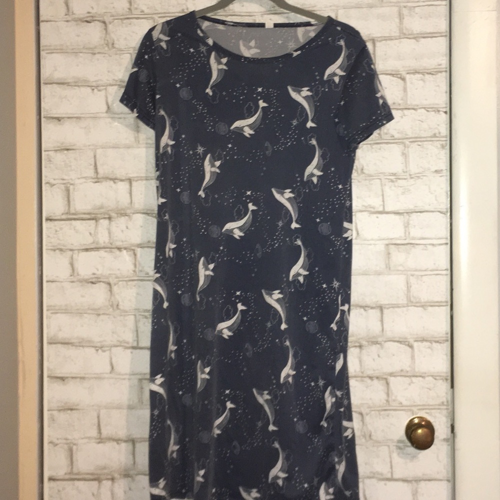 Shein whale PJ dress